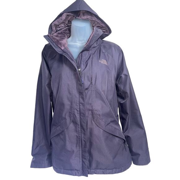 THE NORTH FACE Sz LG Purple Warm Soft Sherpa Fleece Lined Weatherproof Jacket - Picture 1 of 10